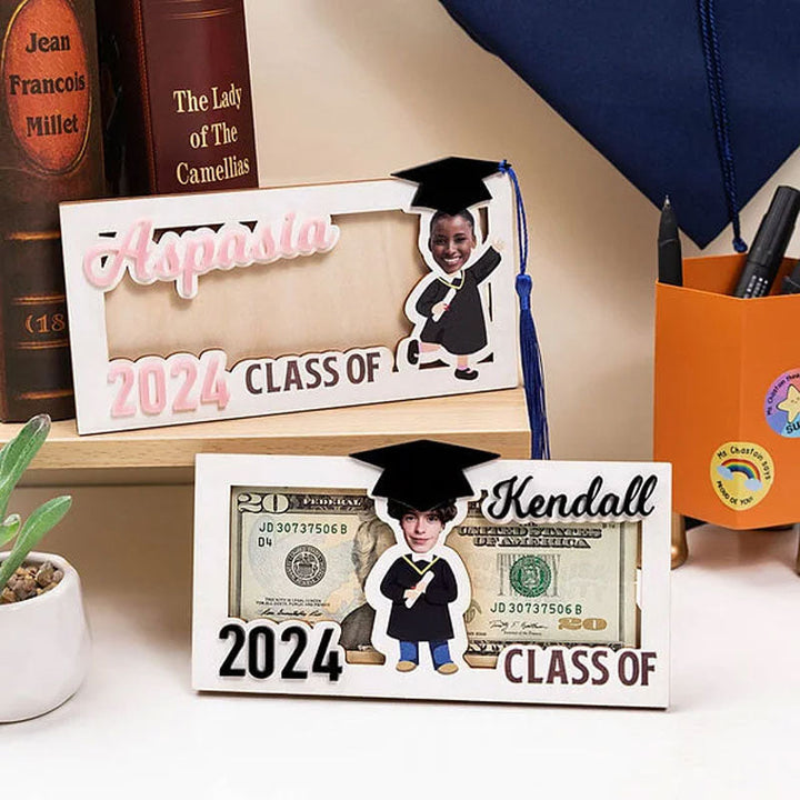 Personalized Graduation Cap Photo Money Holder