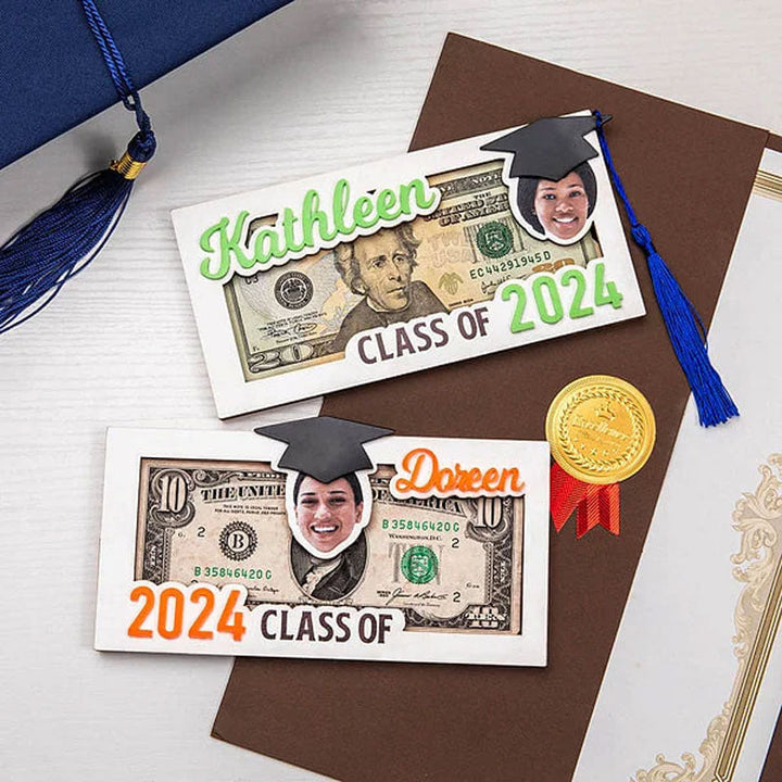 Personalized Graduation Cap Photo Money Holder
