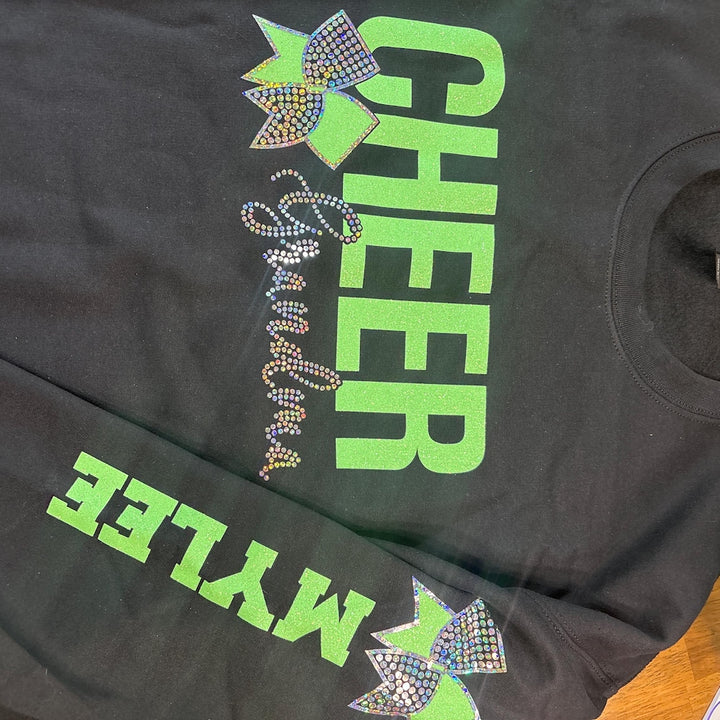 Custom Dance Mom Sweatshirt with Bling Faux Rhinestones