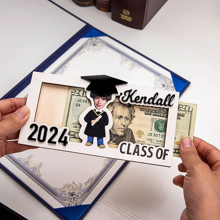 Personalized Graduation Cap Photo Money Holder