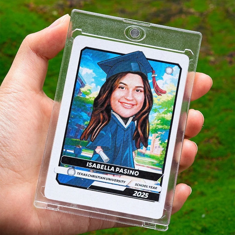 Personalized Encouraging American Cartoon Graduation Card