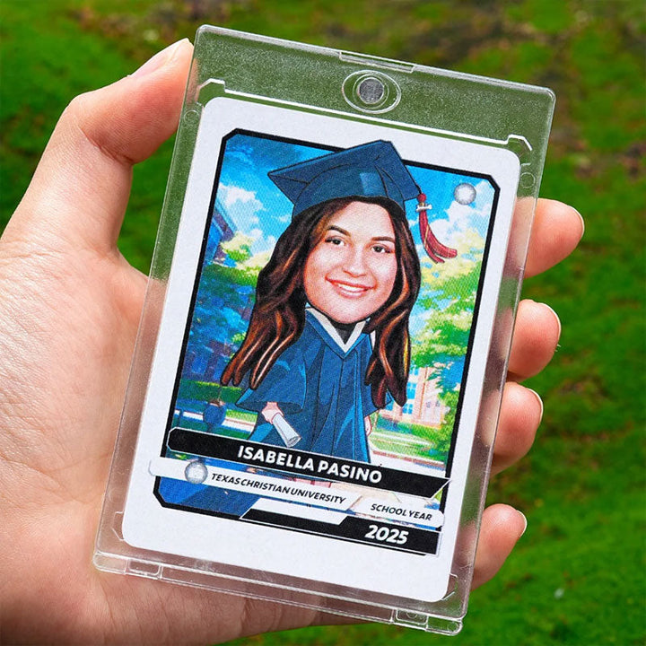 Personalized Encouraging American Cartoon Graduation Card