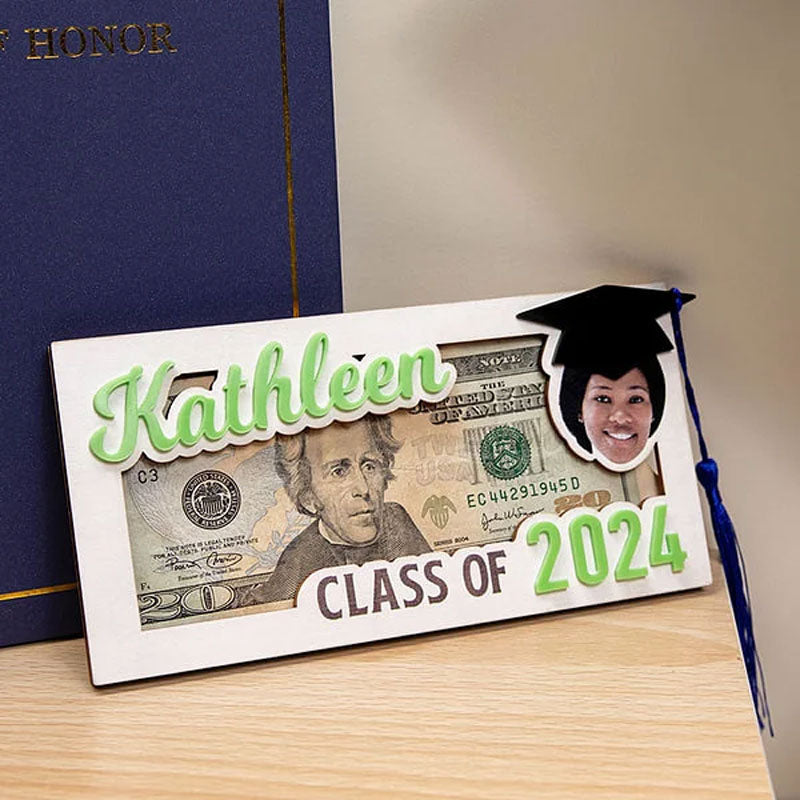 Personalized Graduation Cap Photo Money Holder