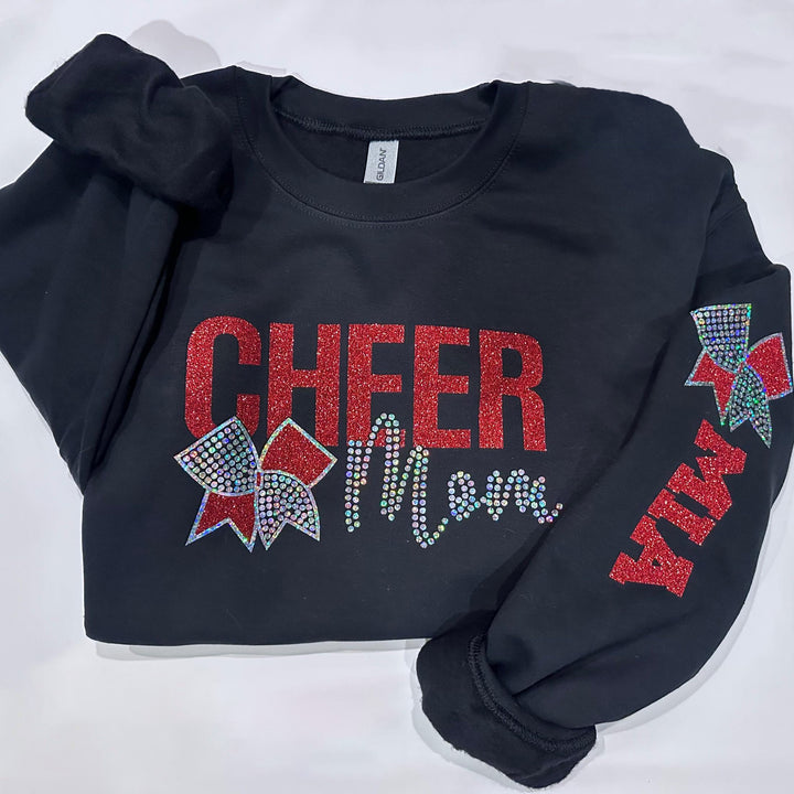 Custom Dance Mom Sweatshirt with Bling Faux Rhinestones