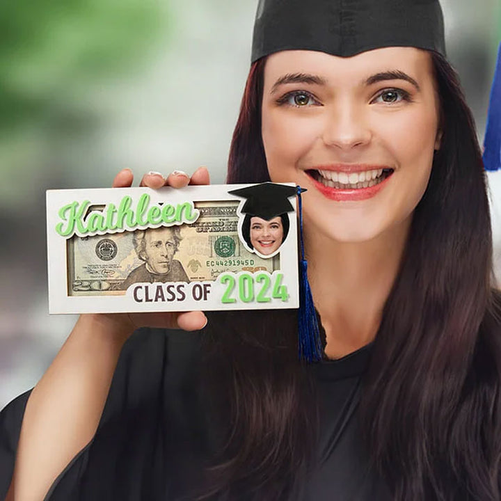 Personalized Graduation Cap Photo Money Holder