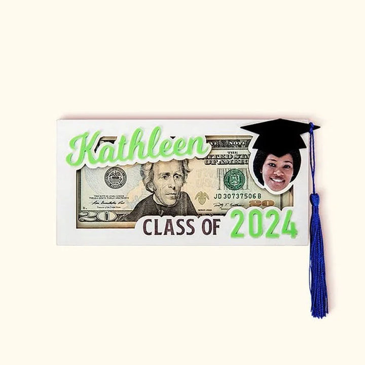 Personalized Graduation Cap Photo Money Holder