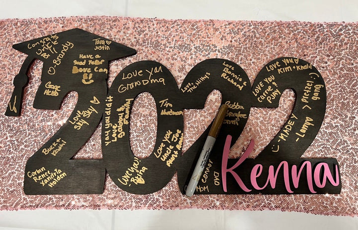 Custom Graduation Guestbook Sign Graduation Party Decorations