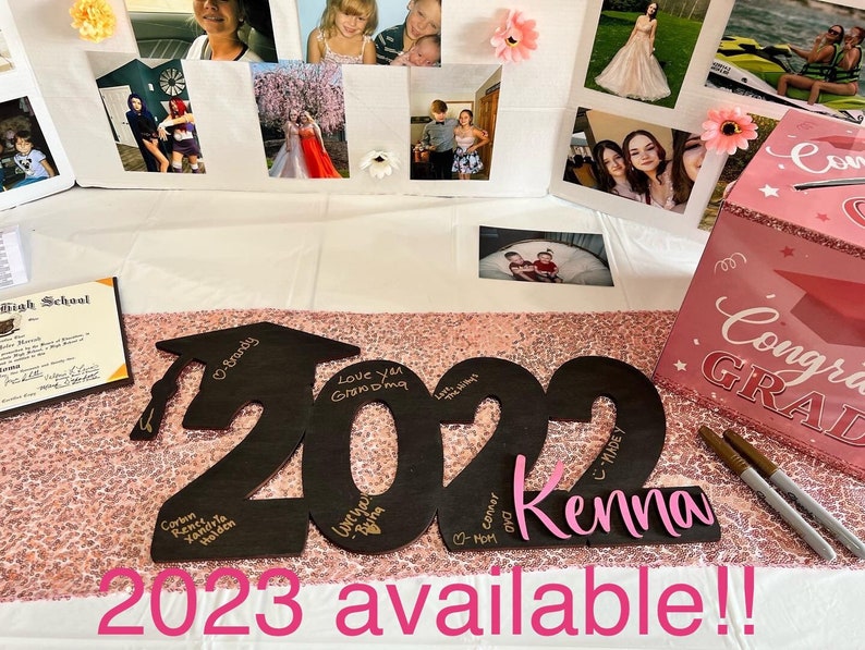 Custom Graduation Guestbook Sign Graduation Party Decorations